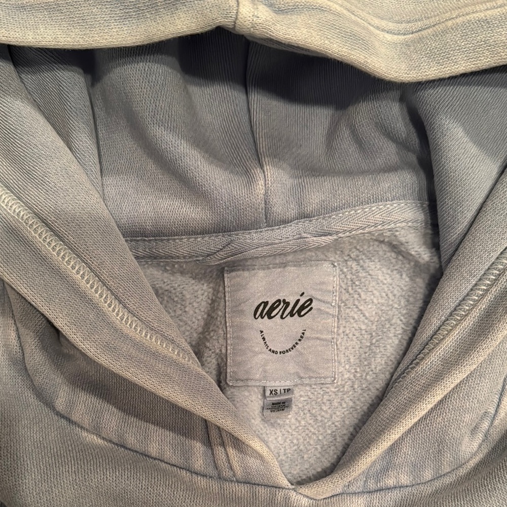 Aerie Soft Blue Pullover Hoodie